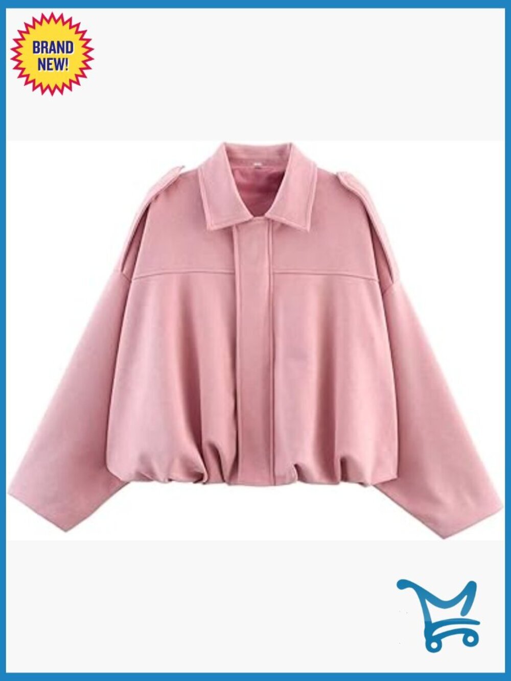Faux Suede Bomber Jacket Oversized Long Sleeve Lapel Zip Up Streetwear
